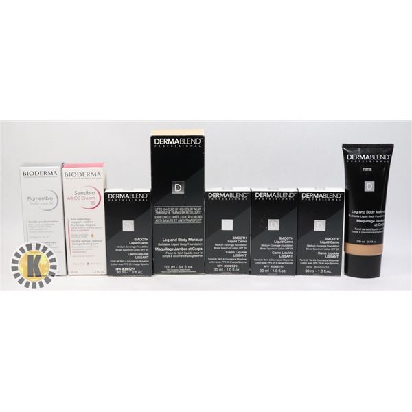 BAG OF ASSORTED COSMETIC/SKIN CARE  SUPPLIES