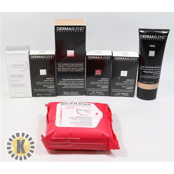 BAG OF ASSORTED COSMETIC/SKIN CARE  SUPPLIES