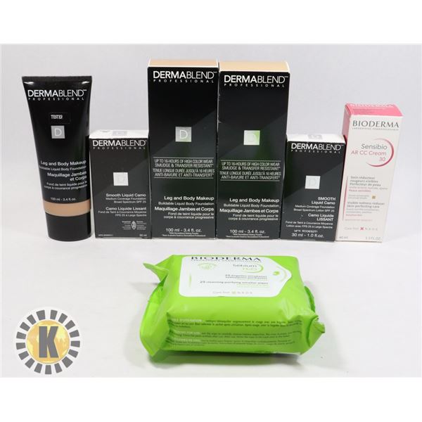 BAG OF ASSORTED COSMETIC/SKIN CARE  SUPPLIES