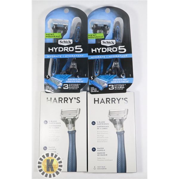 BAG OF ASSORTED RAZORS