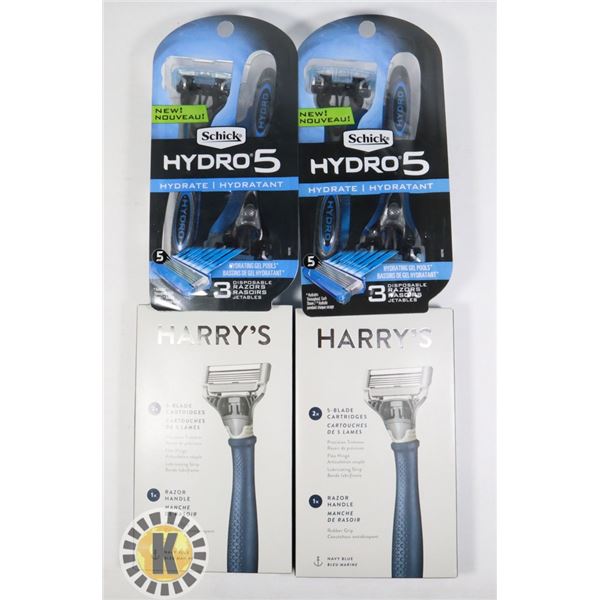 BAG OF ASSORTED RAZORS