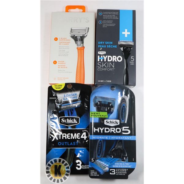 BAG OF ASSORTED RAZORS