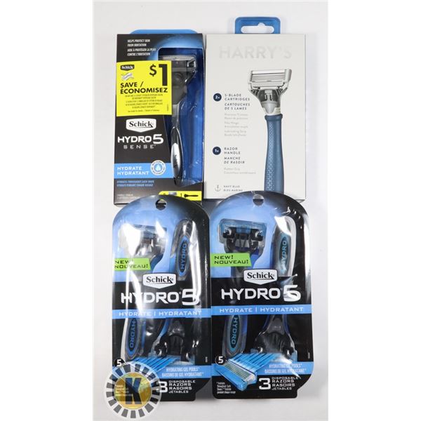 BAG OF ASSORTED RAZORS