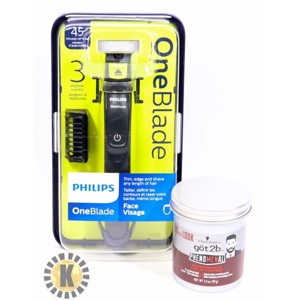 PHILLIPS ONEBLADE INCLUDES GROOMING WAX