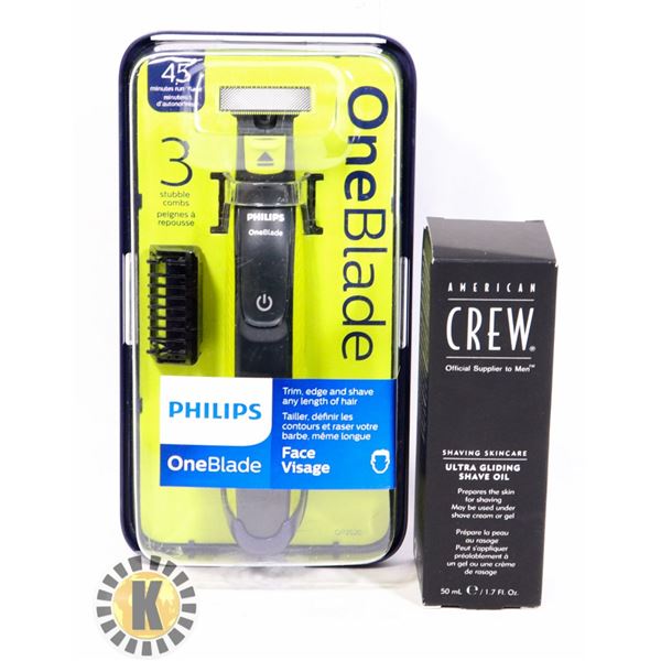 PHILLIPS ONEBLADE INCLUDES SHAVING OIL