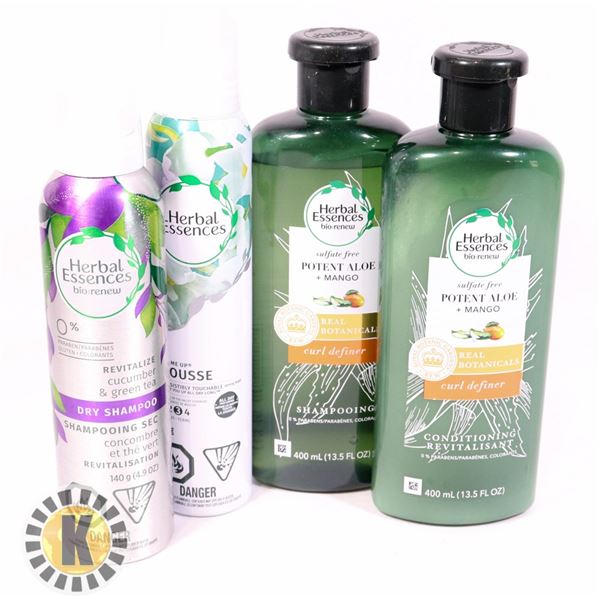 BAG OF ASSORTED HERBAL ESSENCES HAIR PRODUCTS