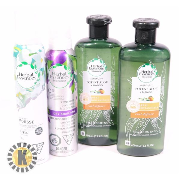 BAG OF ASSORTED HERBAL ESSENCES HAIR PRODUCTS