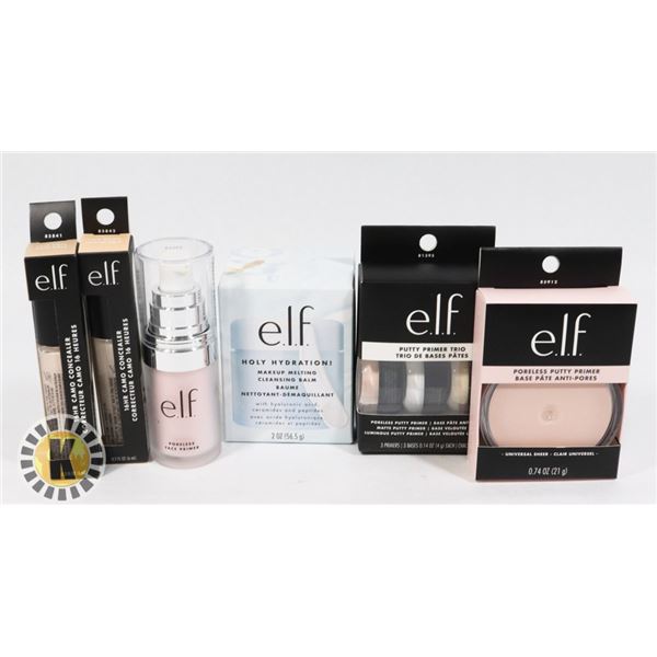 BAG OF ASSORTED ELF COSMETICS SUPPLIES