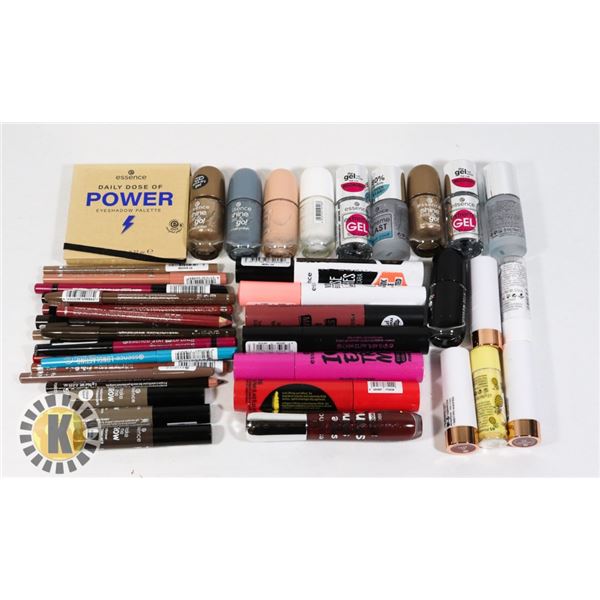 BAG OF ASSORTED BEAUTY SUPPLIES