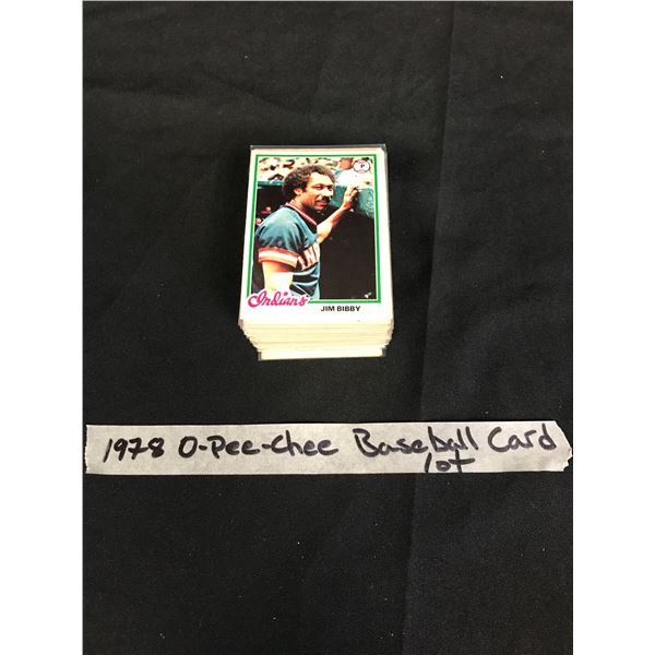 1978 OPC BASEBALL CARD LOT