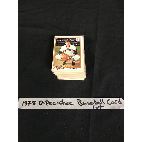 1978 OPC BASEBALL CARD LOT