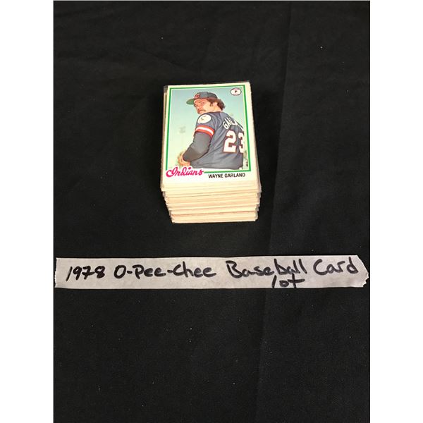 1978 OPC BASEBALL CARD LOT