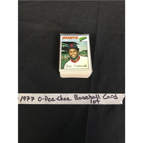 1977 OPC BASEBALL CARD LOT