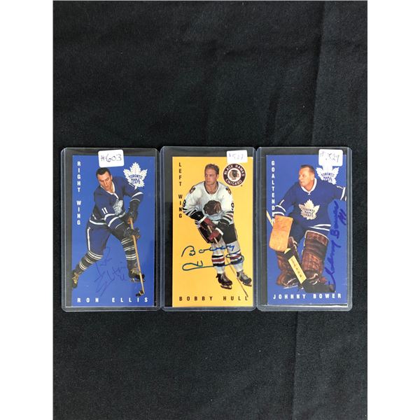 AUTOGRAPHED TOPPS TALL BOYS HOCKEY CARD LOT