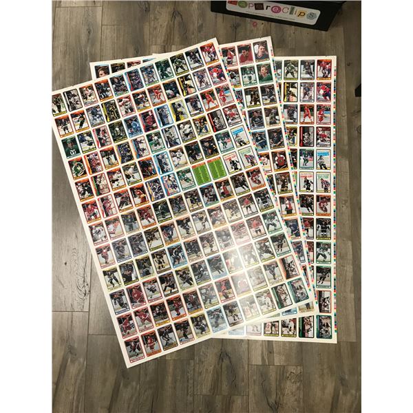 1990-91 O-PEE-CHEE UNCUT HOCKEY CARD SHEETS