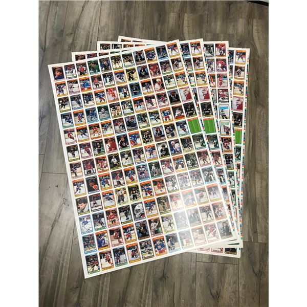 1990-91 O-PEE-CHEE UNCUT HOCKEY CARD SHEETS