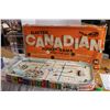 Image 1 : Canadian Table Top Hockey Tin Players with magnetic puck - with box