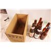 Image 3 : wooden box with vintage beer bottles