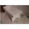 Image 3 : White Wooden stool