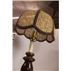 Image 3 : wooden candlestick style lamp with shade