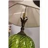 Image 4 : green glass retro lamp with shade