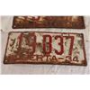 Image 3 : pair of 1934 alberta license plates