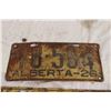 Image 3 : 1928,1929,1933 Alberta license plates