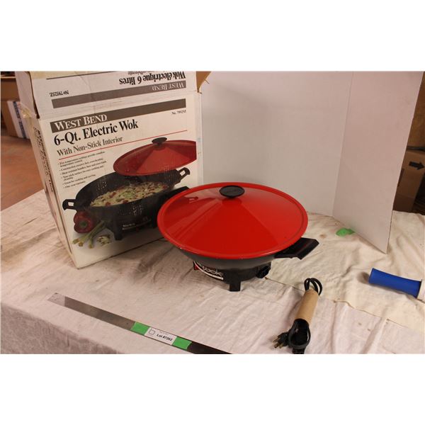 6-quart electric wok