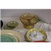 Image 3 : lot of glassware, serving plate, ash tray, misc