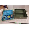 Image 1 : Sewing kit with metal fishing tackle box