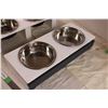 Image 2 : 2X The Money - Pet Bowls in wood stands