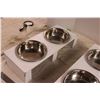 Image 3 : 2X The Money - Pet Bowls in wood stands