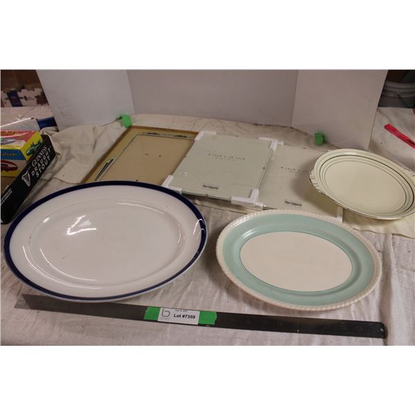 picture frames with glass serving plates