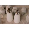 Image 4 : milk glass S&P Shakers and lot of spice jars
