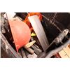 Image 2 : tote with contents 1/3 drill safety equipment, misc