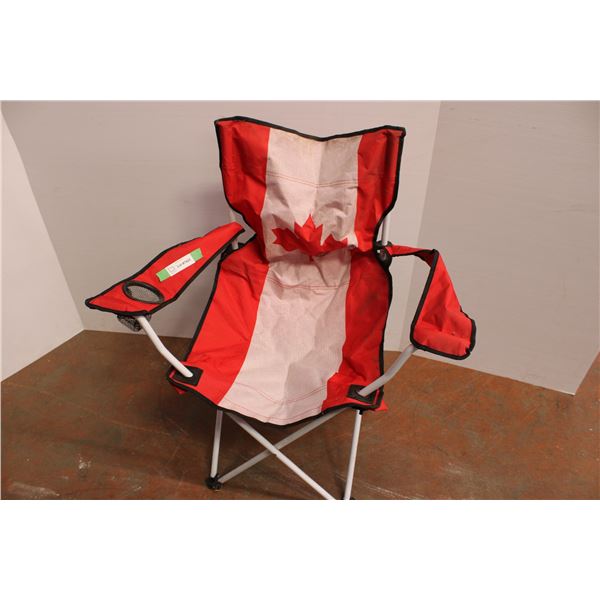 canada flag lawn chair