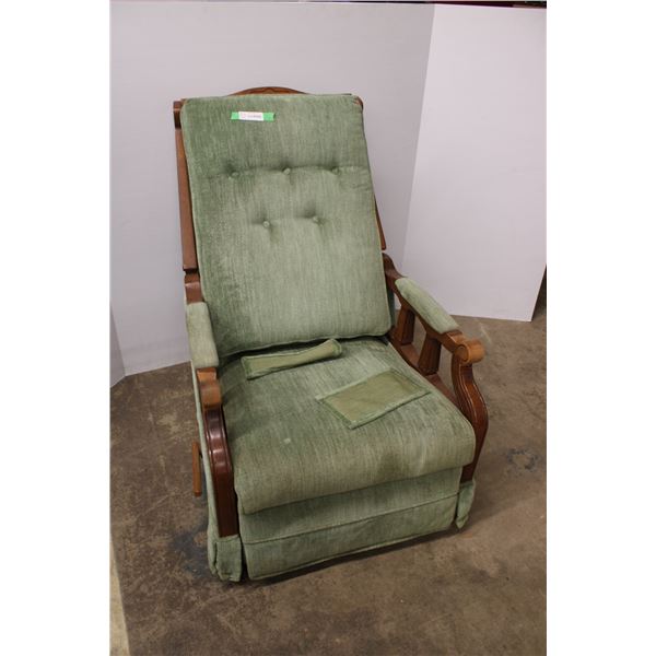 Green Fabric Rocking Chair