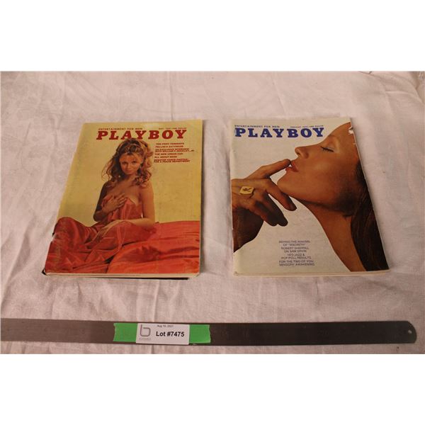 2X The Money - 1972 Feb + 1970 May Playboy magazines