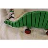 Image 3 : wooden snake dinosaur 32" long