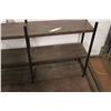 Image 2 : Metal 3-tier shelving 47"x9x27"