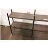Image 3 : Metal 3-tier shelving 47"x9x27"