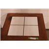 Image 2 : coffee table 24x23 white tile inlay