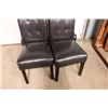 Image 2 : 4 (vinyl or Leather) upholdstered chairs