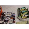 Image 2 : lemieux + gretzky stamps, box of gum wrappers, Shoebox with cards (dirty, damaged corners)