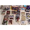 Image 2 : 6 small boxes with miscellaneous cards, some football, hockey. various years (some dirty/damaged)