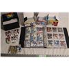Image 1 : Binder of hockey cards with miscellaneous boxes of cards (some 90-91 young guns)