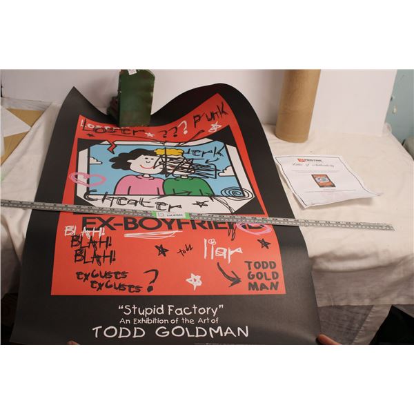 Todd Goldman  Ex-boyfriend  Signed litho poster (24x36)