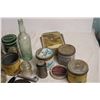 Image 3 : Tobacco Tins, Oil addative tin, Vintage Calendar, Glass Jars, insulators