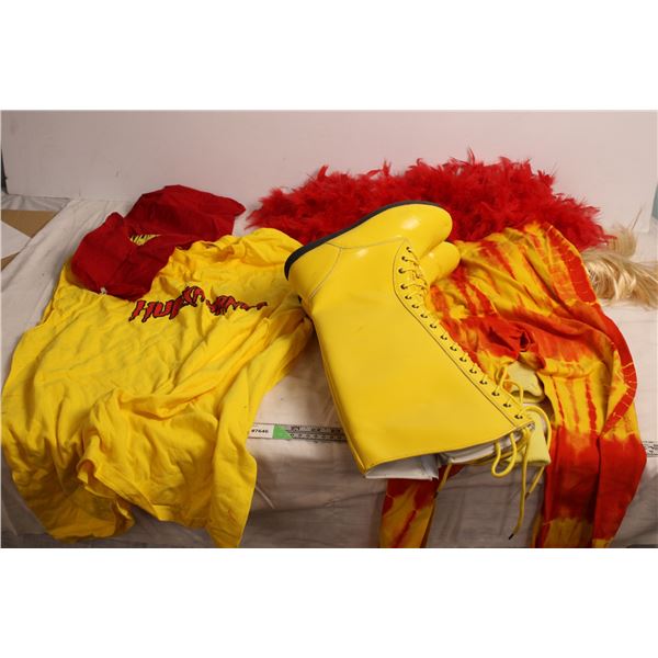 Hollywood Hogan Costume (size 9 boots - XL shirt, XL pants)