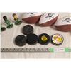 Image 5 : Sask Roghrider bobble heads, mini footballs, advertising pucks